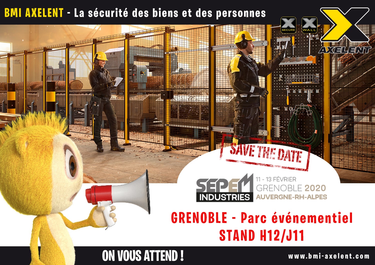 BMI AXELENT expose au salon SEPEM Industries de GRENOBLE du 11 au 13 Février 2020 !